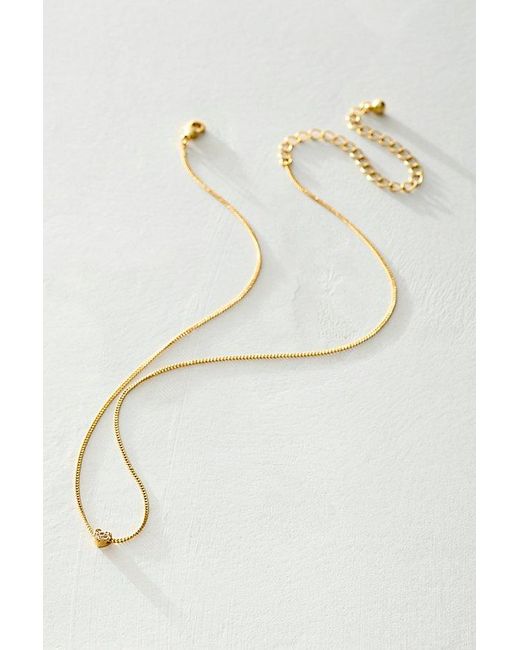 Free People Metallic Hearts Gold Plated Choker Necklace