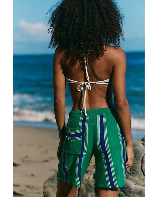 free-est Blue Surfs Up Sweater Shorts By