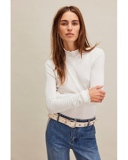 Pointelle turtleneck 2025