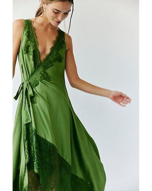 Nigel Preston Green Wrap Soho Dress