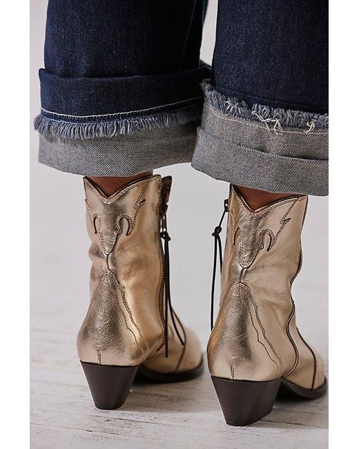 Free People Blue New Frontier Western Boot