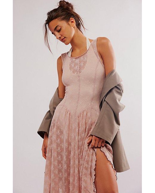 Intimately By Free People Pink Dial For Drama Sleeveless Slip