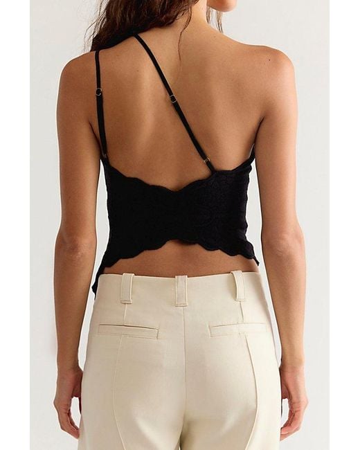 Free People Blue Clover One-Shoulder Top