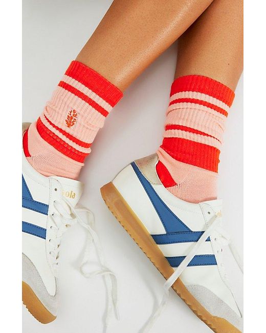 Fp Movement Red Spring Break Prep Socks
