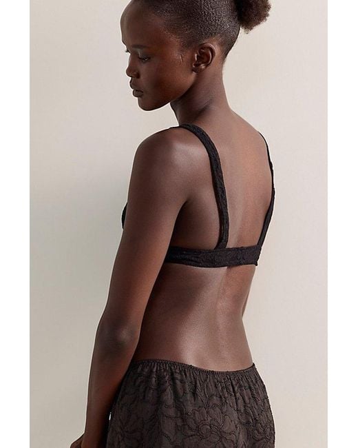 Only Hearts Brown Stretch Lace Mira Bralette