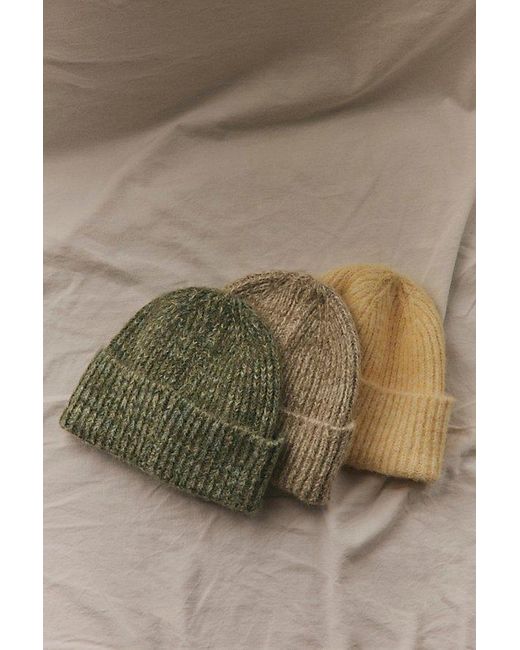 Free People Green Frostline Beanie