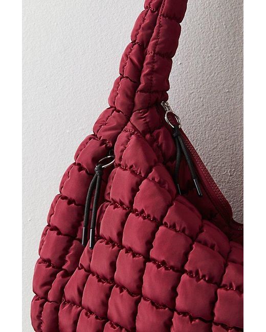 Fp Movement Red Quilted Carryall