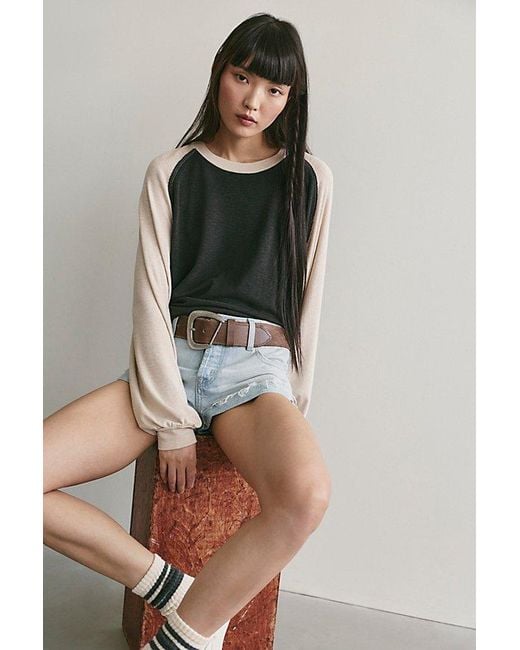 Free People Multicolor We The Free First Base Long Sleeve Tee