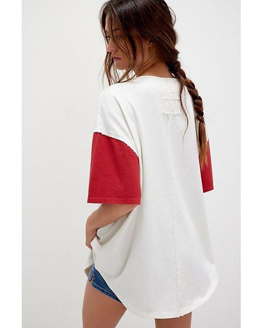 Free People Blue Homerun Tee