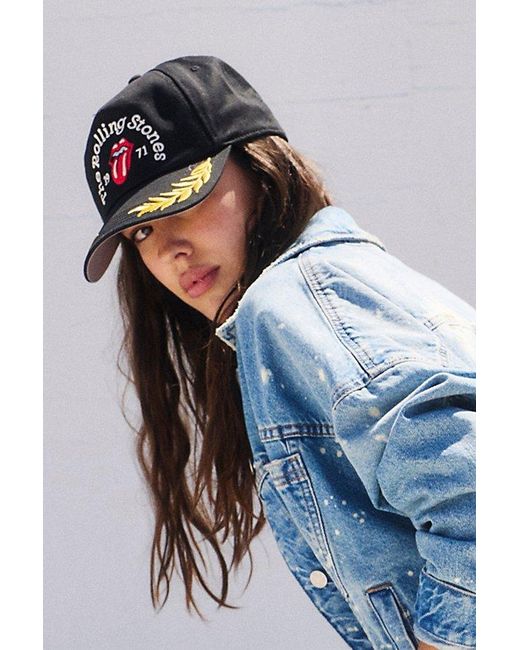 American Needle Black Rolling Stones Trucker Hat