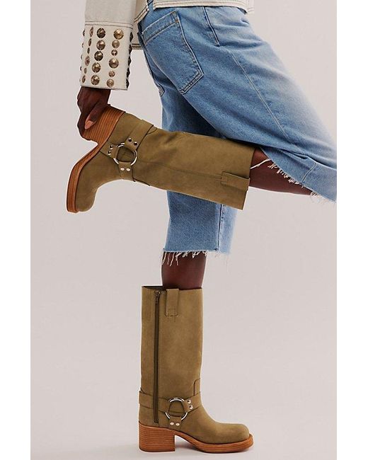 Jeffrey Campbell Blue Kira Harness Boots
