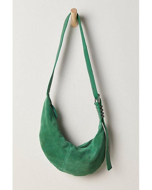 Free People Green Savannah Suede Sling Bag
