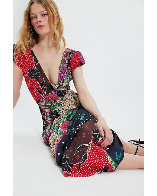 Free People White Echo Chamber Midi Dress