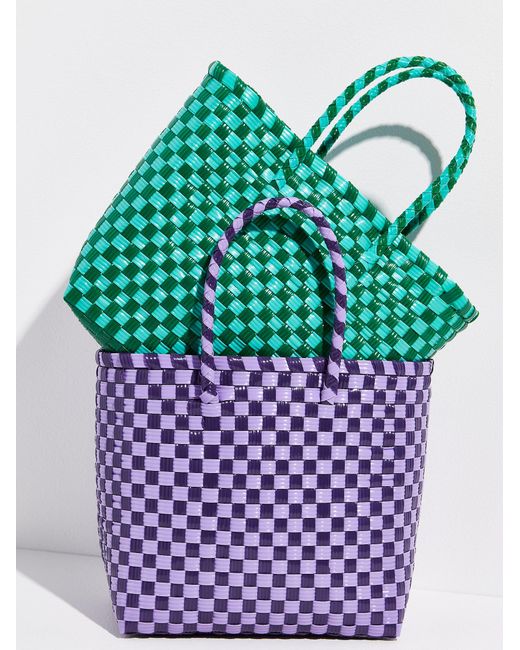 Free People Lalo The Shop Recycled Shayna Tote In Green Lyst