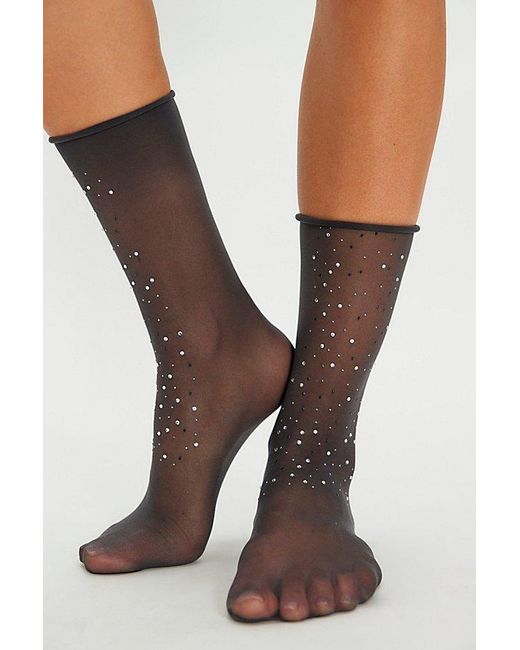 Free People Natural Pauline Sheer Socks