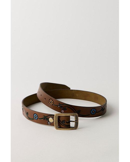 Free People Brown Petra Leather Belt