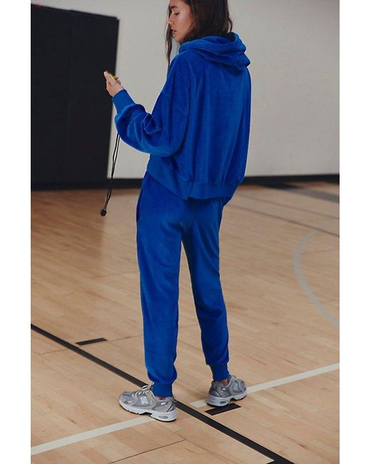 Fp Movement Blue Undefeated Velour Set