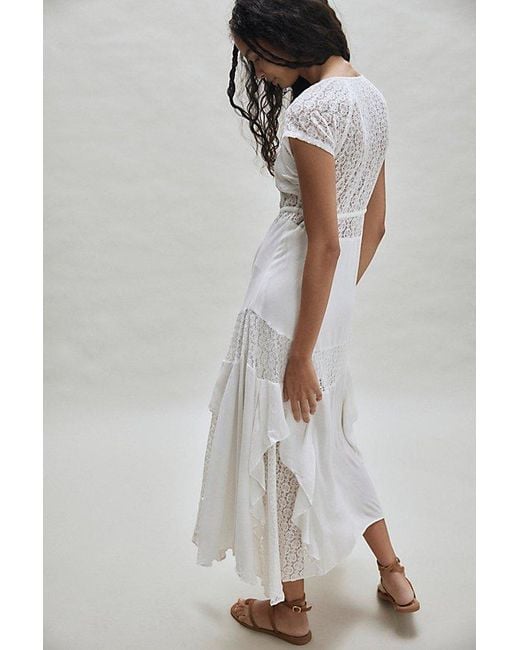 free-est Gray Georgette Maxi Dress