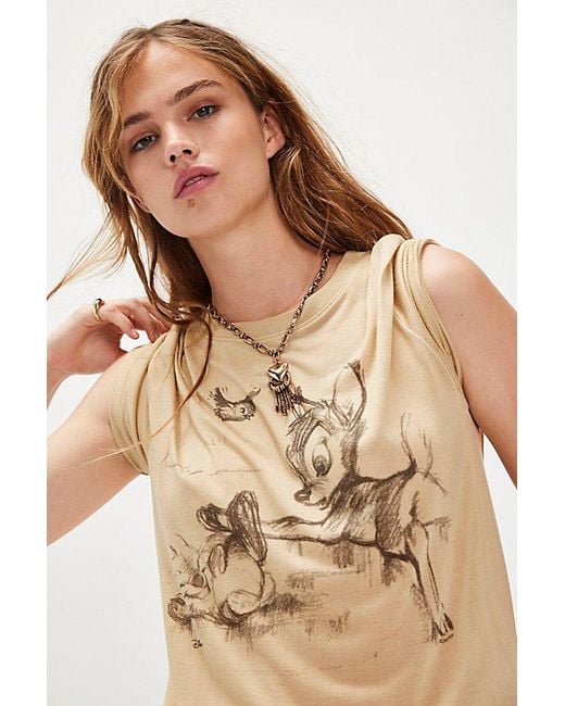 Junk Food Natural Bambi Tee By