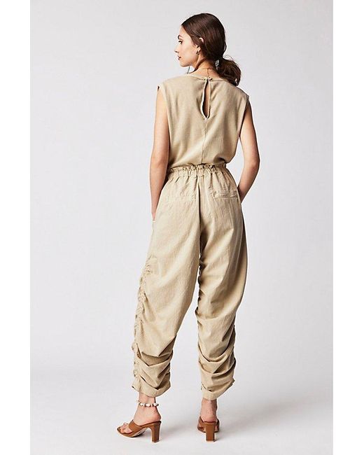 Free People Natural Mixed Media One-Piece
