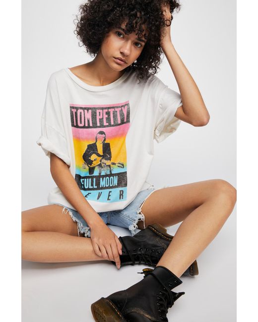 Free People Multicolor Tom Petty Boyfriend Tee By Trunk Ltd