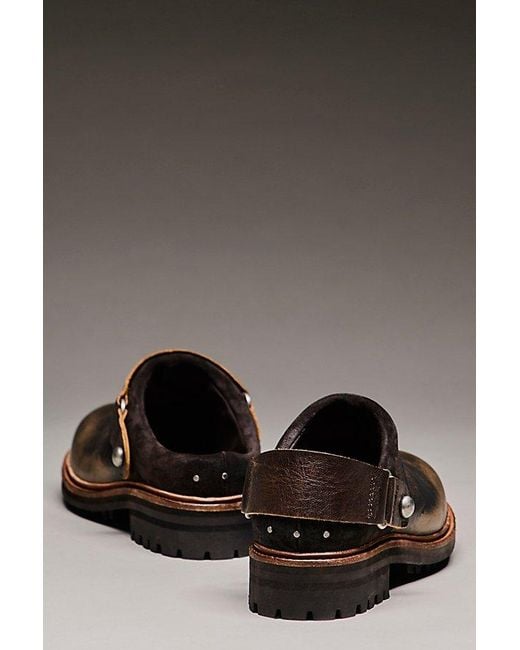 Free People Gray Remy Mules