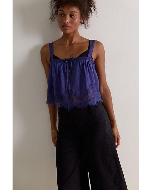 Intimately By Free People Blue Alma Cami By