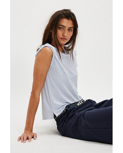 Free People White Nova Tee