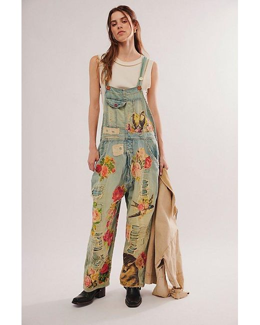 Magnolia Pearl Blue Washed Overalls