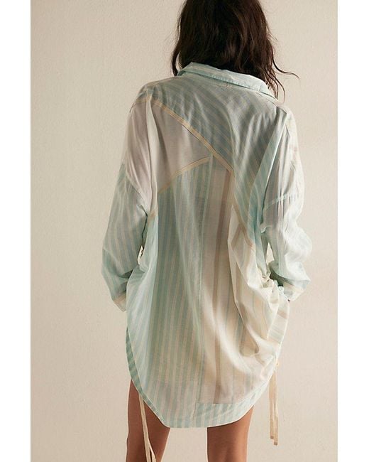 Intimately By Free People Black Enjoy The Stripe Lounge Shirt Top By