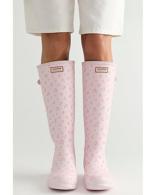 Hunter Pink X Loveshackfancy Tall Wellies