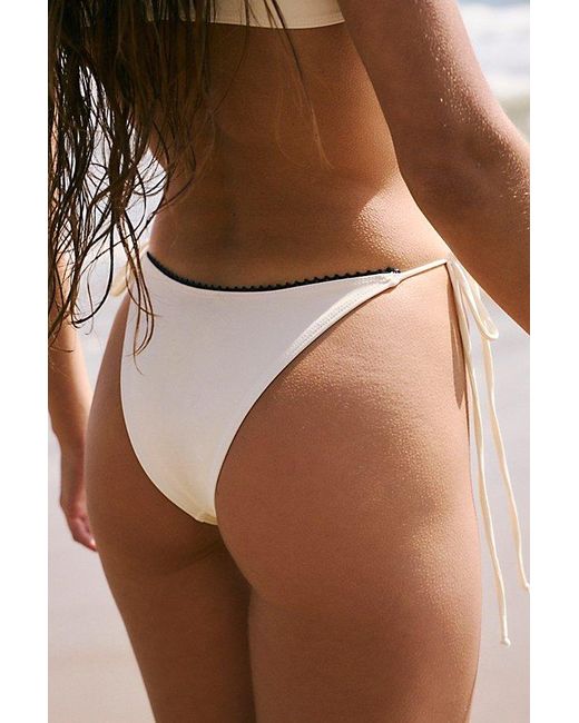 Mare Perpetua Brown Dusk String Bikini Bottoms