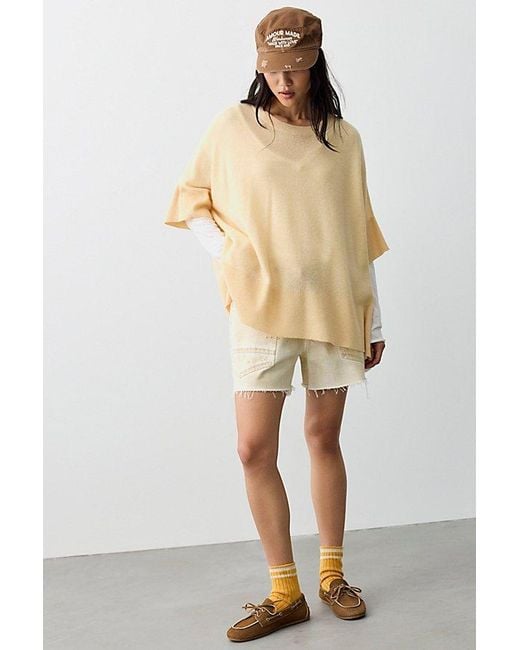 Free People Natural Ninth Street Cashmere Tee
