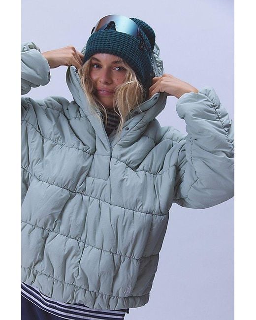 Fp Movement Green Polly Puffer Pullover