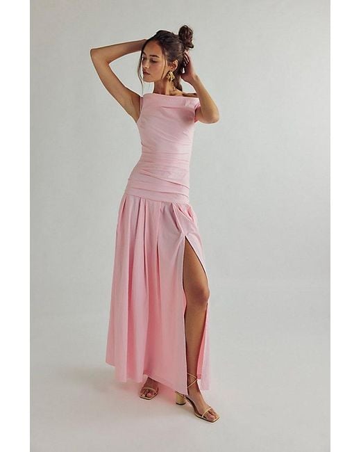 knee length dresses for ladies Leora Tuck Maxi Dress main image 0
