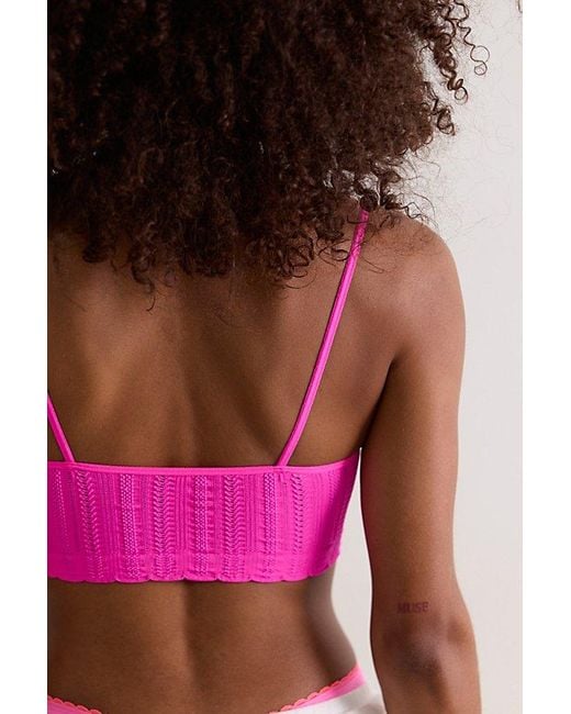 Intimately By Free People Pink Heirloom Seamless Bralette By