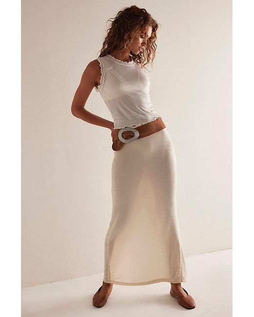 Free People Brown Close To Home Muscle Tee
