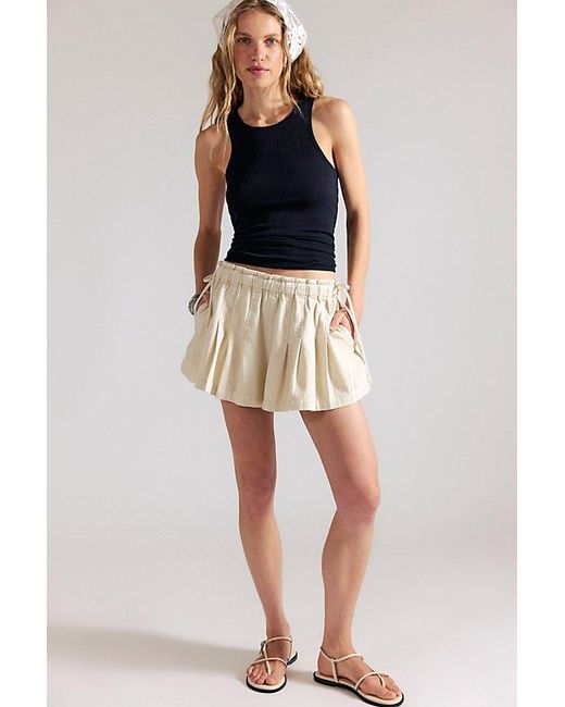 Free People Black Croquet Shorties