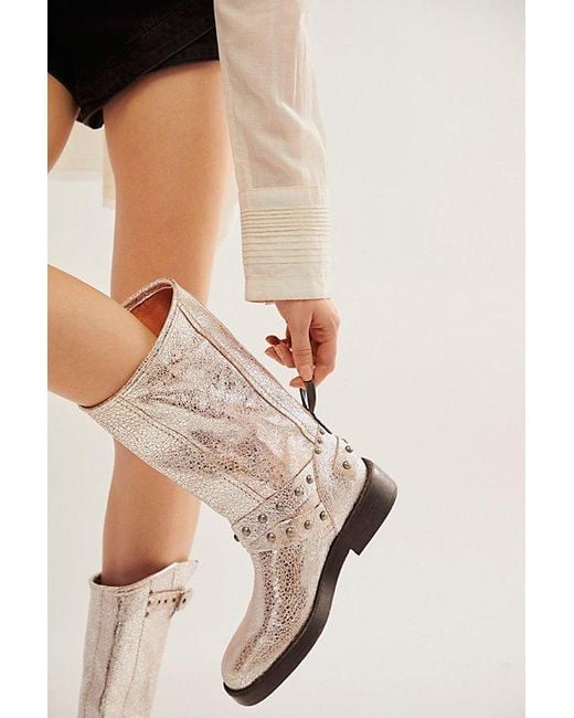 Free People Natural We The Free Janey Engineer Boots