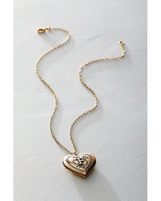 Free People Blue Monogram Necklace At In F