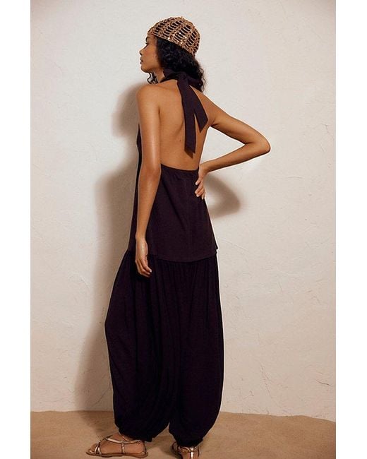 free-est Blue Bretten One-Piece Jumpsuit By