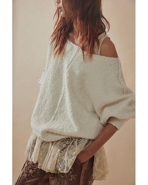 Free People Brown We The Free Drifting Pullover