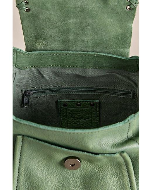 Free People Green Baby Leigh Distressed Tote Bag
