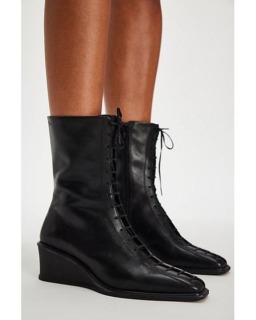 Vagabond Black Vagabond Aino Wedge Boots By
