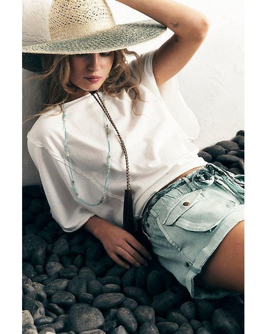 Free People White Next Level Tee