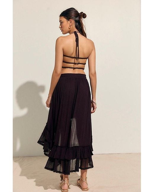 free-est Black Seaside Bliss Skirt Set By