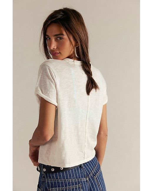 Free People White We The Free Take 2 Tee