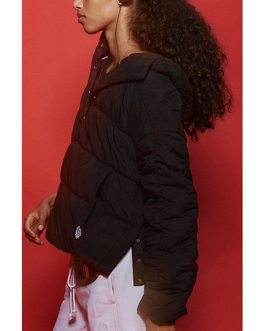 Fp Movement Red Polly Puffer Pullover