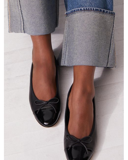 Free People Gray It Takes Two Ballet Flats