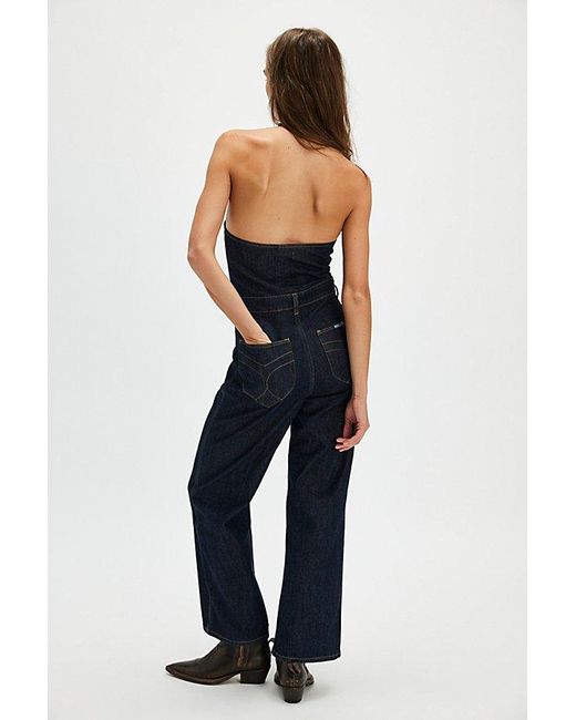 Rolla's Blue Halter Jumpsuit